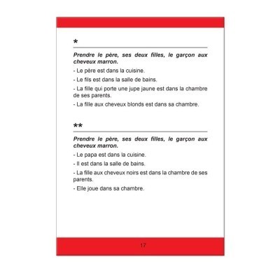 Extrait du livret de consignes orales