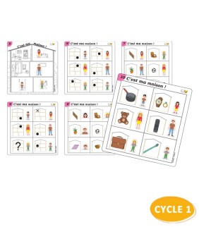 C'est ma maison - 18 cartes moyenne section