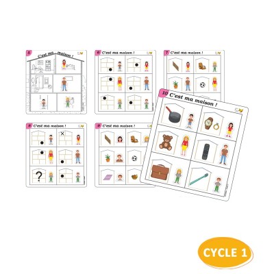 C'est ma maison - 18 cartes moyenne section
