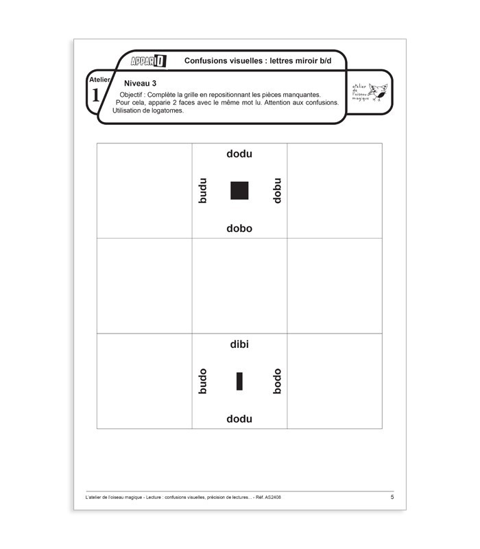 Échantillon APPARIO LECTURE - CYCLE 2