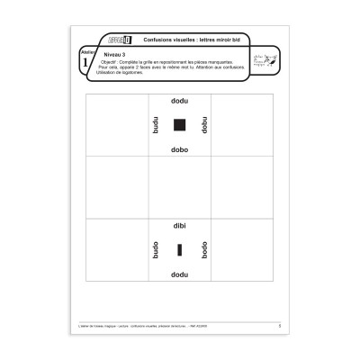 Appario Lecture – Jeu autocorrectif pour lecture et discrimination visuelle Appario Lecture – Jeu autocorrectif pour lecture et discrimination visuelle