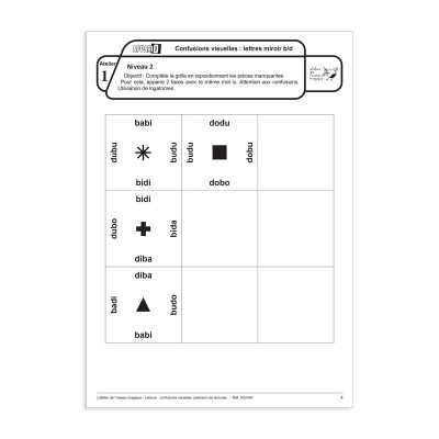 Appario Lecture – Jeu autocorrectif pour lecture et discrimination visuelle Appario Lecture – Jeu autocorrectif pour lecture et discrimination visuelle