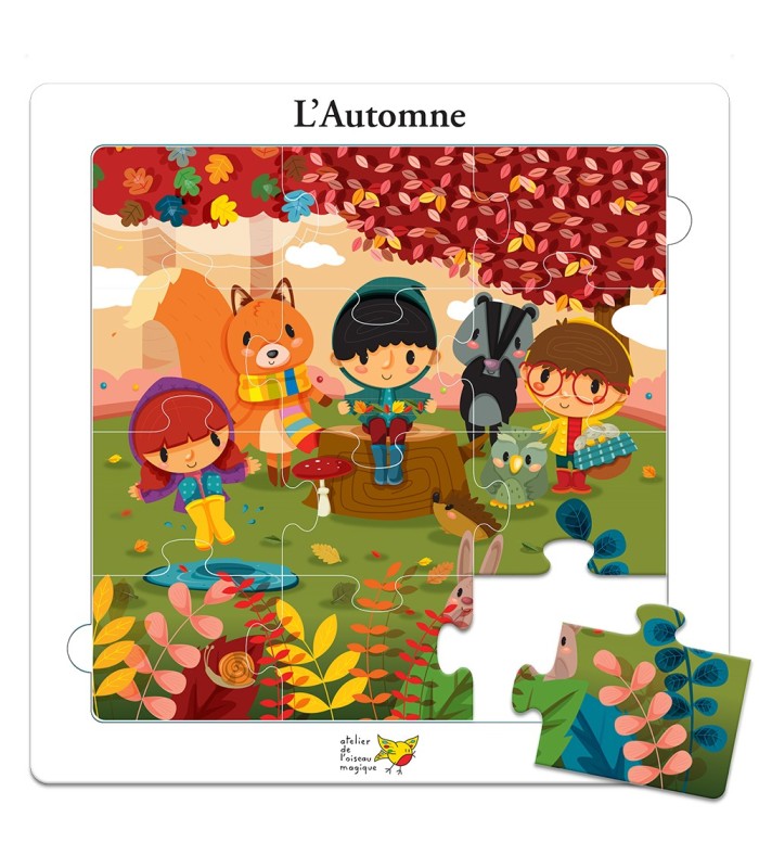 Pack de six puzzles sur le thème des saisons