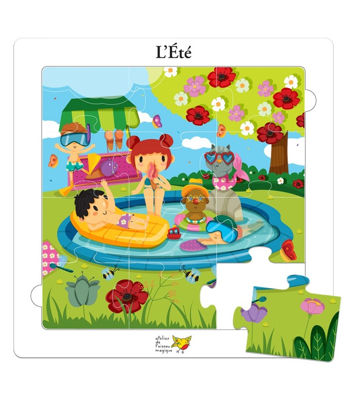 Pack de six puzzles sur le thème des saisons