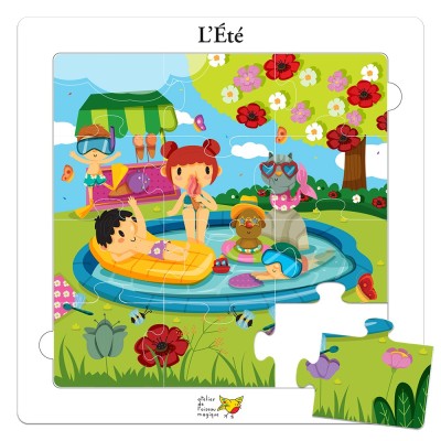 Pack de six puzzles sur le thème des saisons