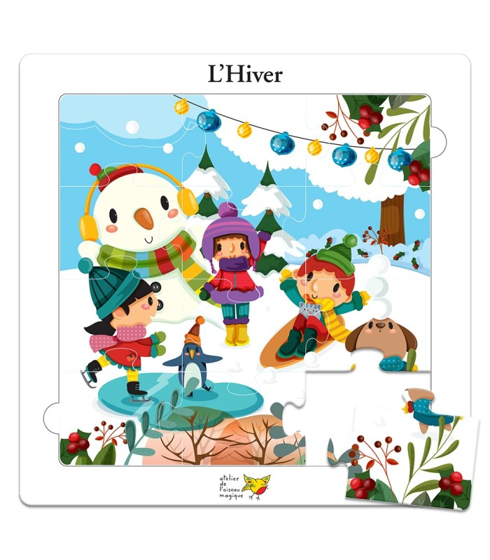Pack de six puzzles sur le thème des saisons