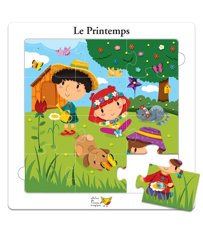 Pack de six puzzles sur le thème des saisons
