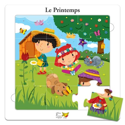 Pack de six puzzles sur le thème des saisons