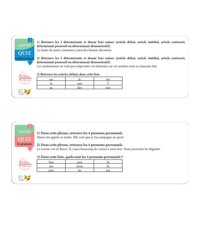 Évolugramm – Grammaire et orthographe Cycle 3