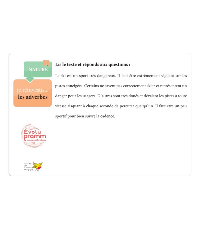 Évolugramm – Grammaire et orthographe Cycle 3