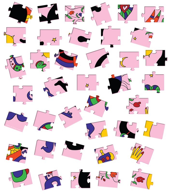 40 pièces de puzzle | À la façon Nikki Saint Phalle