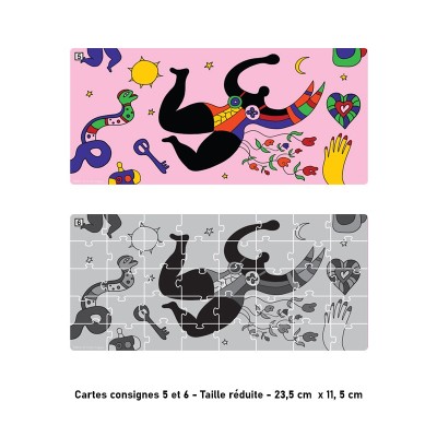 Puzzle 40 pièces GS inspiré Niki de Saint Phalle – Art et couleurs