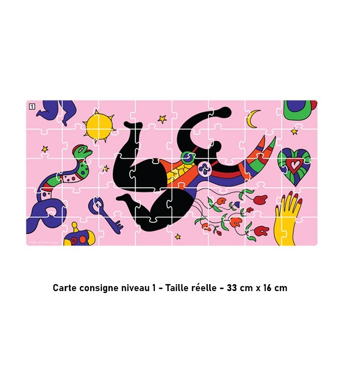 Puzzle 40 pièces GS inspiré Niki de Saint Phalle – Art et couleurs