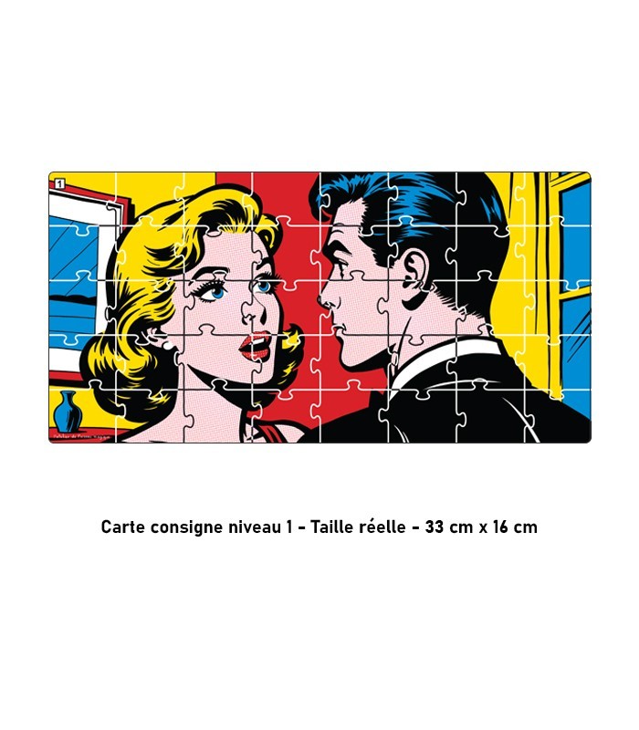 Puzzle Grande Section – À la façon de Roy Lichtenstein (40 pièces)
