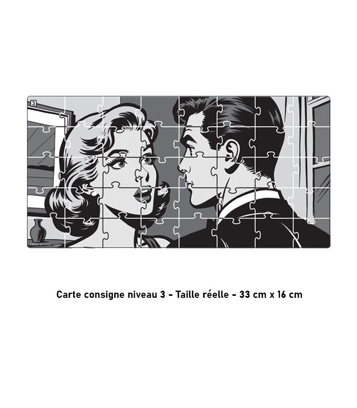 Puzzle Grande Section – À la façon de Roy Lichtenstein (40 pièces)