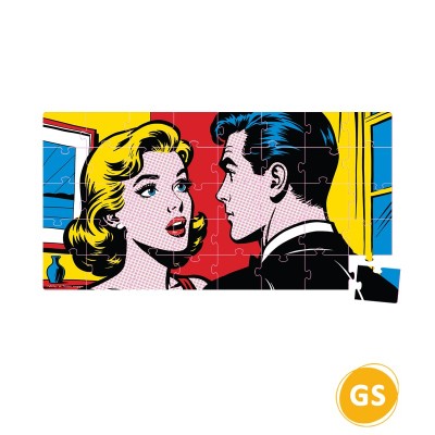 Puzzle Grande Section – À la façon de Roy Lichtenstein (40 pièces)