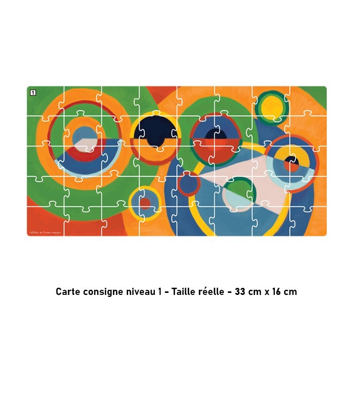 Puzzle Grande Section – À la façon de Robert Delaunay (40 pièces)