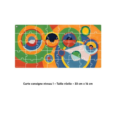 Puzzle Grande Section – À la façon de Robert Delaunay (40 pièces)