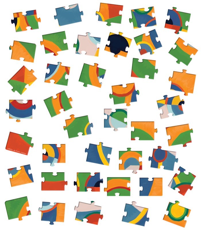 Puzzle Grande Section – À la façon de Robert Delaunay (40 pièces)