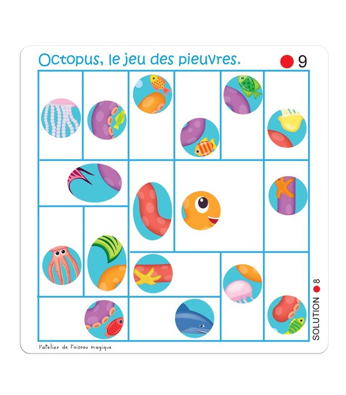 Pack Octopus – Jeu d’orientation spatiale et de décodage GS CP