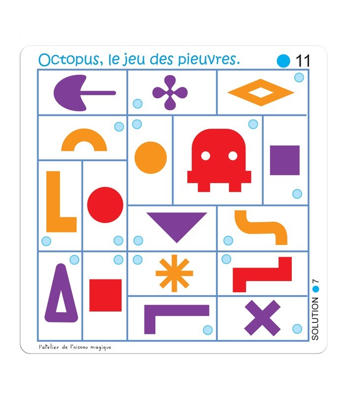 Pack Octopus – Jeu d’orientation spatiale et de décodage GS CP