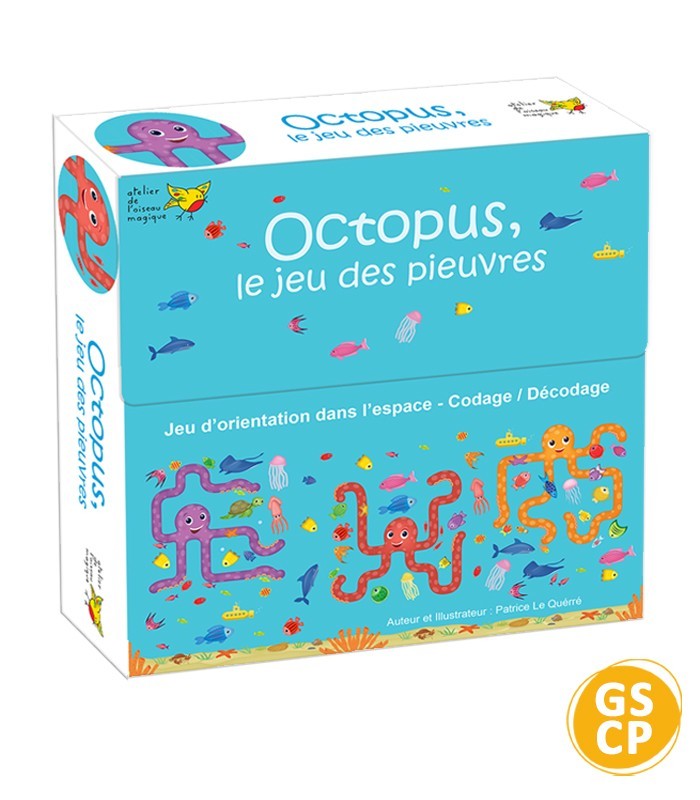 Pack Octopus – Jeu d’orientation spatiale et de décodage GS CP
