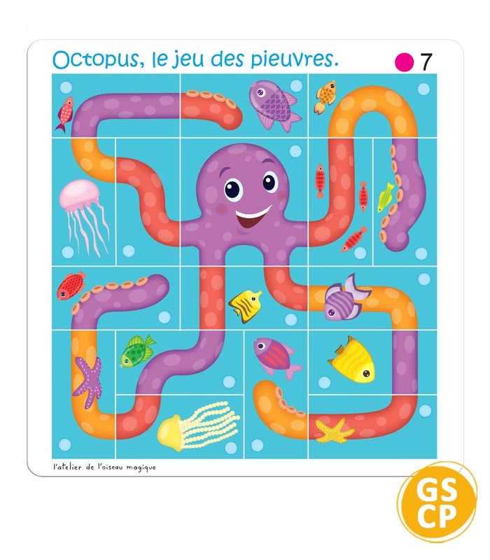 Octopus – Jeu d’orientation spatiale pour orthophonie et rééducation