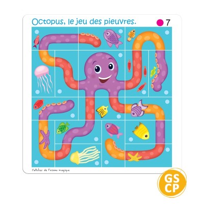 Octopus – Jeu d’orientation spatiale pour orthophonie et rééducation