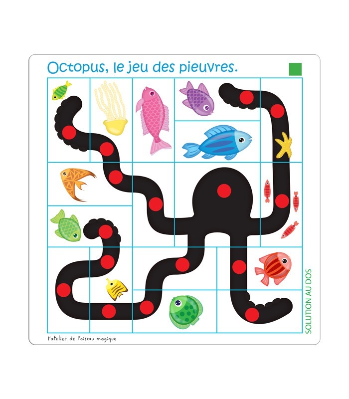 Octopus – Jeu d’orientation spatiale pour orthophonie et rééducation