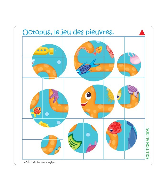 Octopus – Jeu d’orientation spatiale pour orthophonie et rééducation