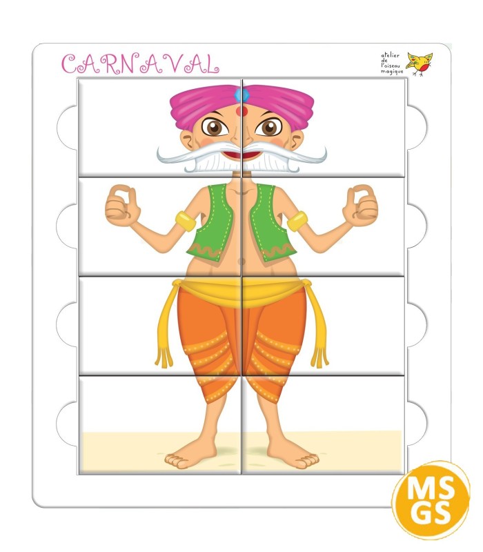 CARNAVAL - Logique de construction, symétrie - l'Oiseau Magique