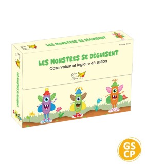 Les monstres se déguisent – Jeu de structuration spatiale GS