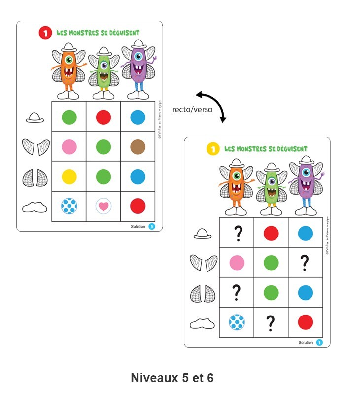 Les monstres se déguisent – Jeu + extension