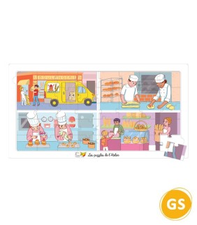 Puzzle Boulangerie 40 pièces – Grande Section | Oiseau Magique