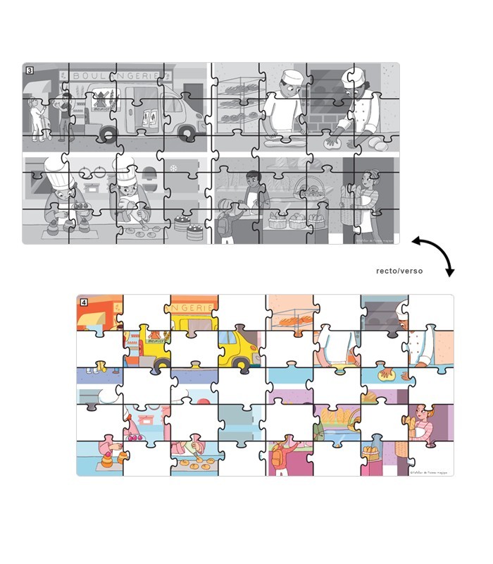 Puzzle Boulangerie 40 pièces – Grande Section | Oiseau Magique