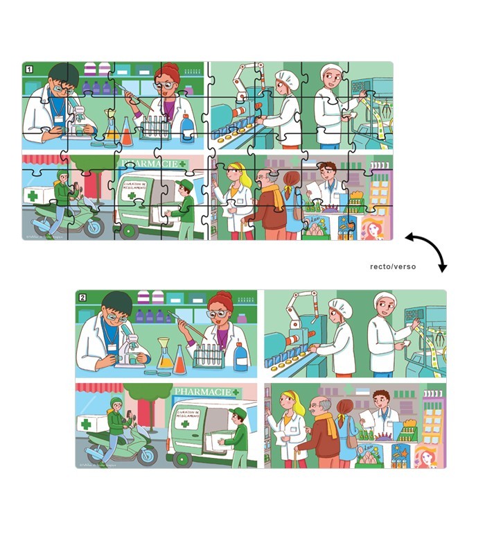 Puzzle Pharmacie 40 pièces – Grande Section | Oiseau Magique