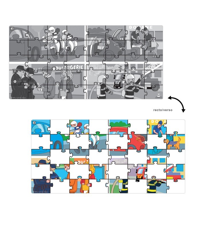 Puzzle Sécurité publique 40 pièces – Grande Section | Oiseau Magique