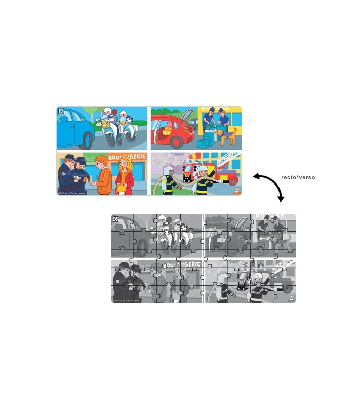 Puzzle Sécurité publique 40 pièces – Grande Section | Oiseau Magique