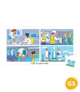 Puzzle Aérospatial 40 pièces – Grande Section | Oiseau Magique