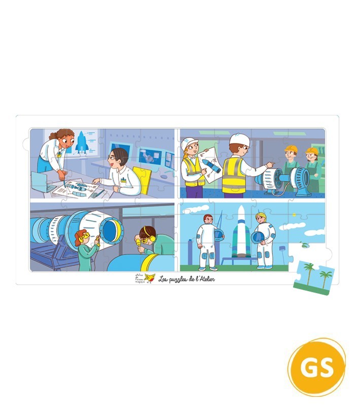 Puzzle Aérospatial 40 pièces – Grande Section | Oiseau Magique