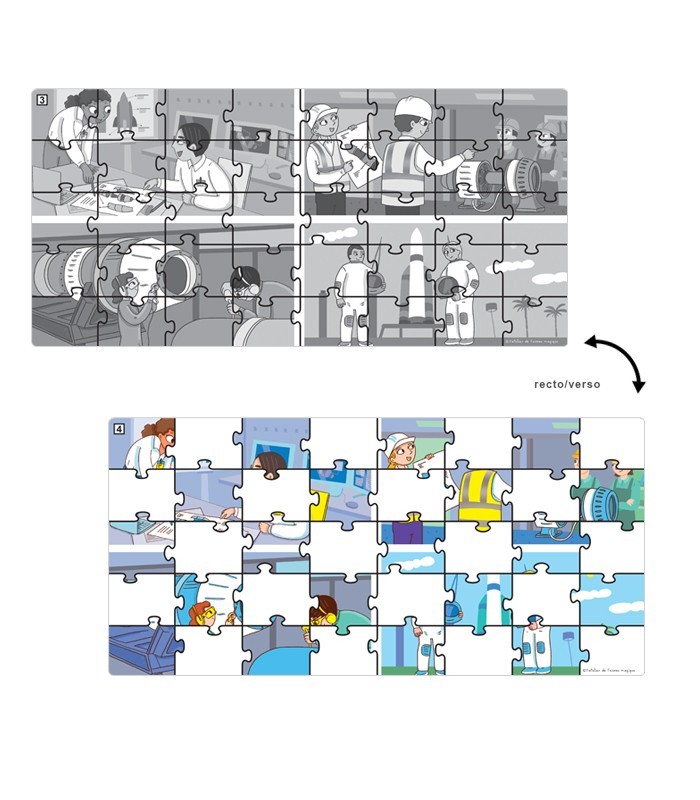 Puzzle Aérospatial 40 pièces – Grande Section | Oiseau Magique