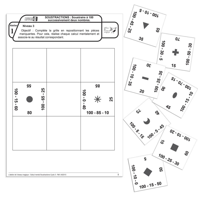 Appario -  Soustractions - cycle 3