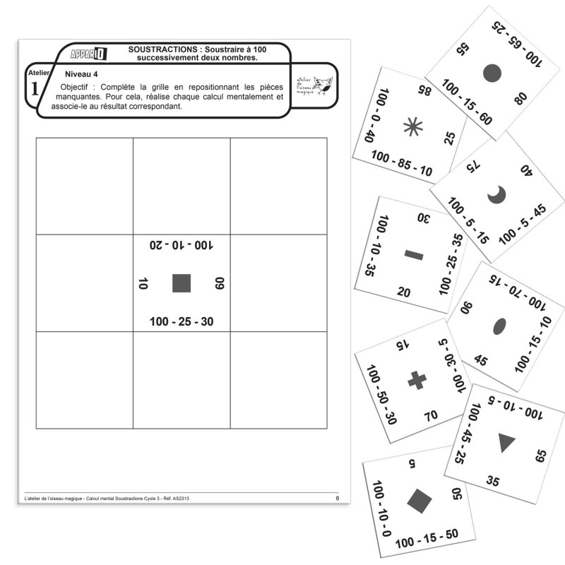 Appario -  Soustractions - cycle 3