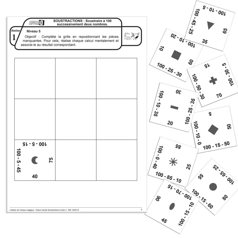 Appario -  Soustractions - cycle 3