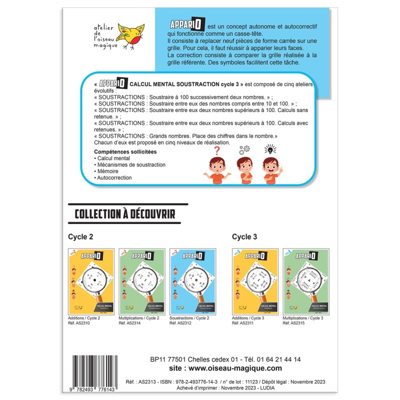 Appario - Soustractions - cycle 3 Appario - Soustractions - cycle 3