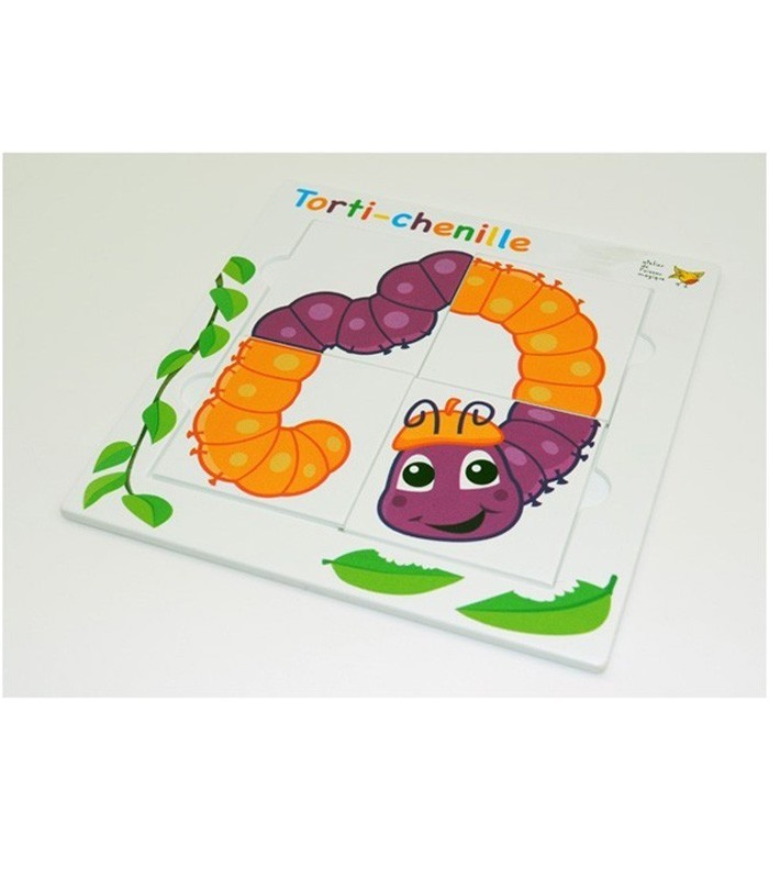 Torti-chenille – Jeu éducatif de reconnaissance des couleurs et des formes