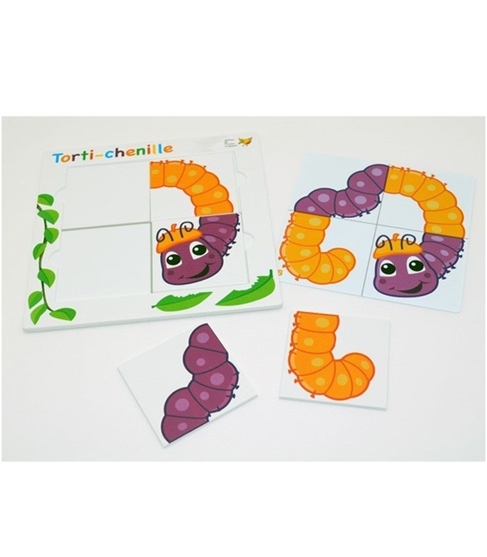 Torti-chenille – Jeu éducatif de reconnaissance des couleurs et des formes