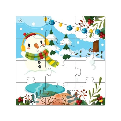 Puzzle sur le thème des saisons : Hiver