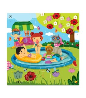 Puzzle L’Été – Activité discrimination visuelle école maternelle