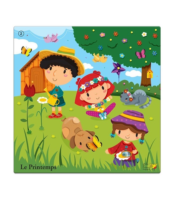 Puzzle Le Printemps – Discrimination visuelle & repérage spatial PS-MS